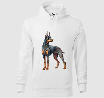 Doberman kapucnis pulóver