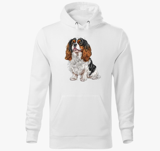 Spaniel kapucnis pulóver