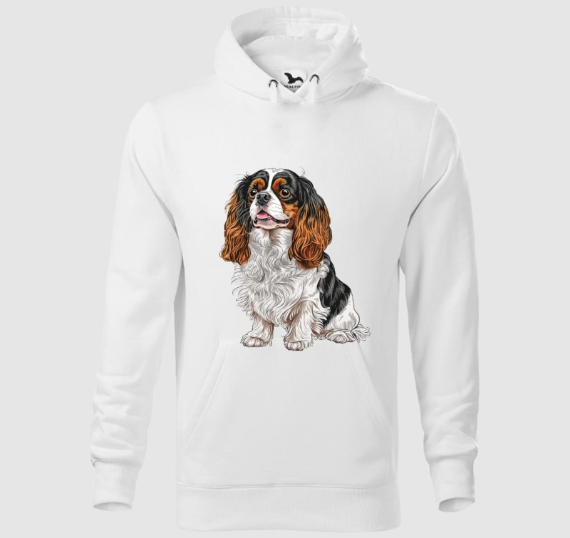 Spaniel kapucnis pulóver