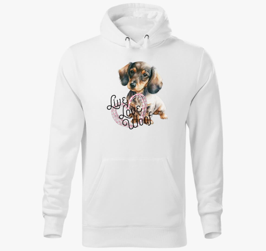 Tacskó szivecskés kapucnis pul...