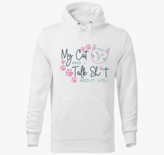 My Cat and I kapucnis pulóver