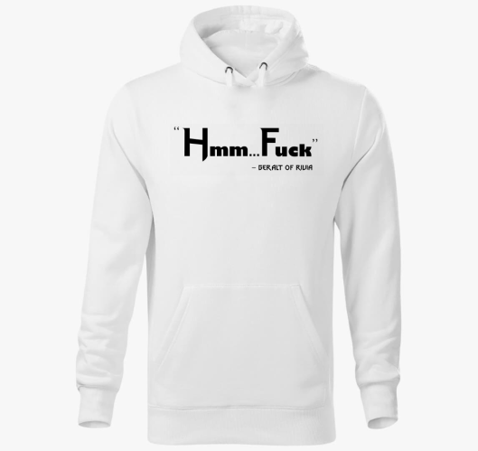 Hmm Fuck Geralt kapucnis pulóv...