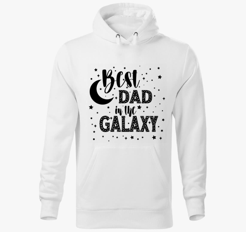 Best DAD in the galaxy kapucnis pulóver