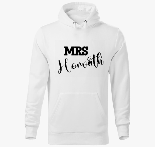 MRS FELESÉG kapucnis pulóver