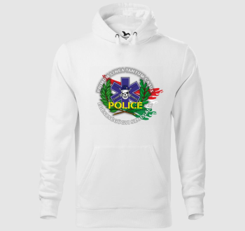 Fiktiv police egészségügyi szolgálat logós kapucnis pulóver