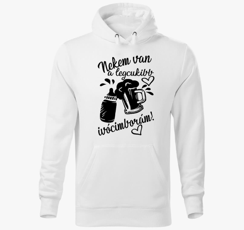 Apa legcukibb ivócimborája Nekem van kapucnis pulóver