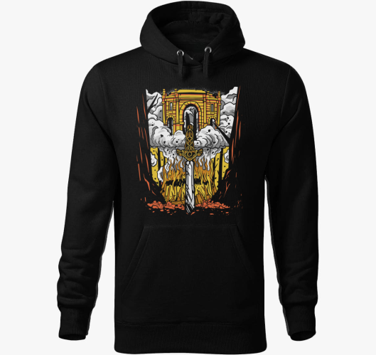 Valhalla kapuja kapucnis pulóv...