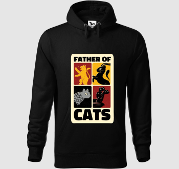 Macskák kapucnis pulóver