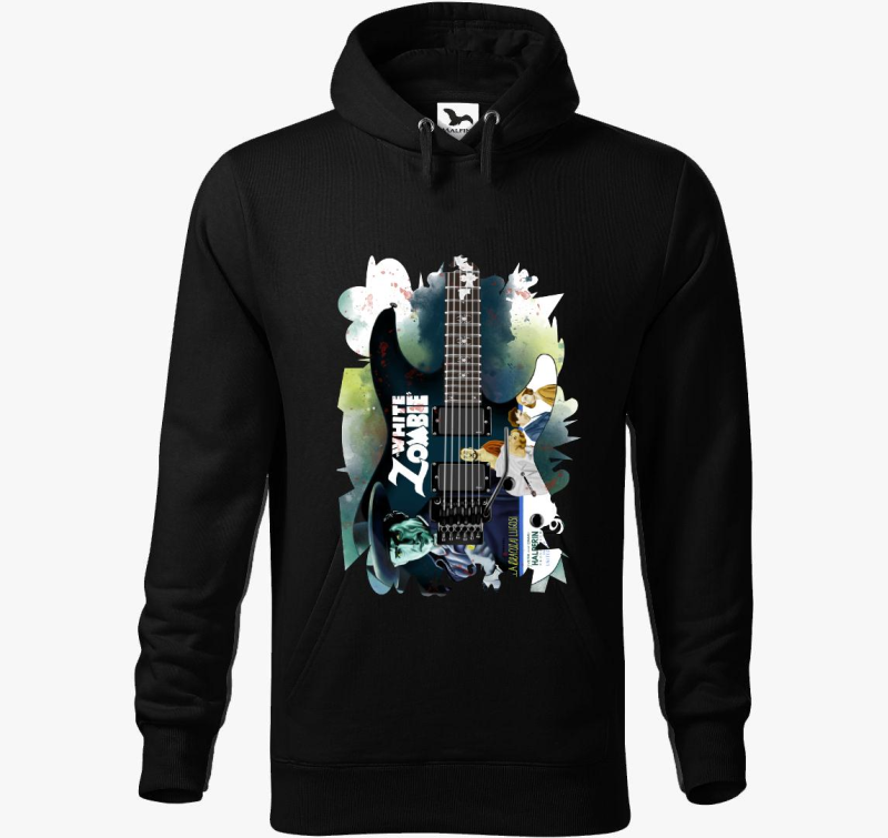 Kirk Hammett White Zombie Gitár kapucnis pulóver