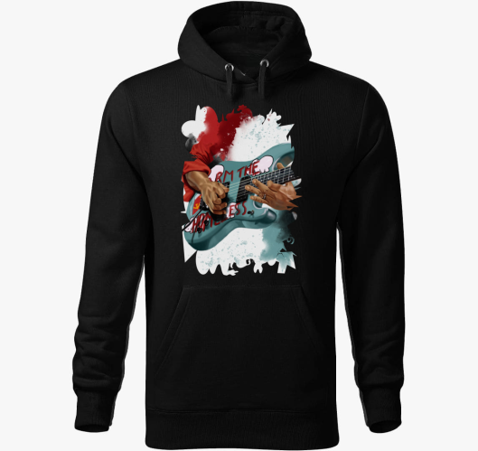 Tom Morello gitár kapucnis pul...