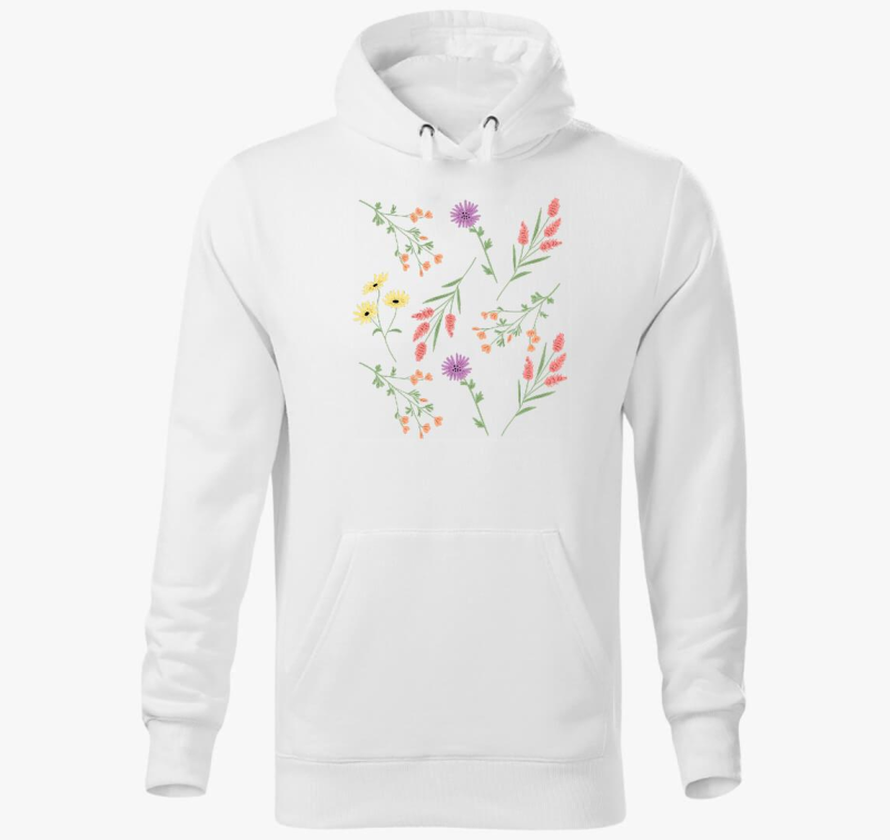 Vadvirágok kapucnis pulóver