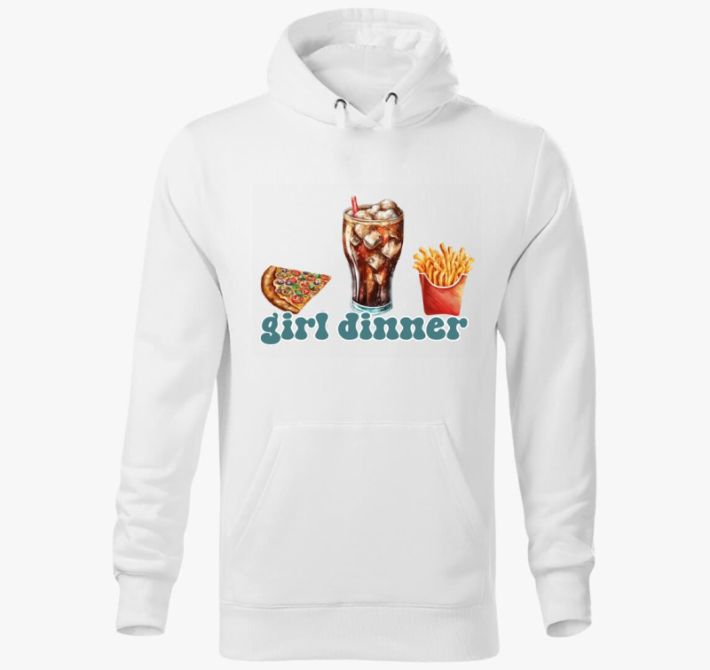 Girl dinner fastfood kapucnis pulóver