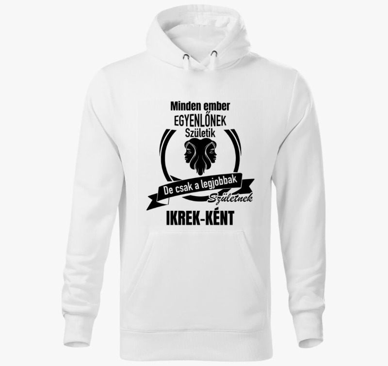 A legjobbak születnek ikrek-ként - ikrek horoszkóp kapucnis pulóver