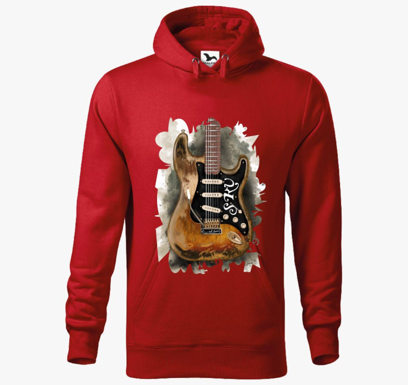 Stevie Ray Vaughan gitár kapucnis pulóver
