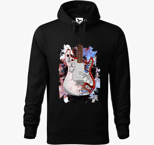 Jimi Hendrix gitár kapucnis pu...