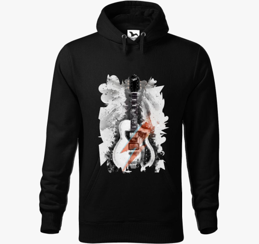 David Bowie gitár kapucnis pul...