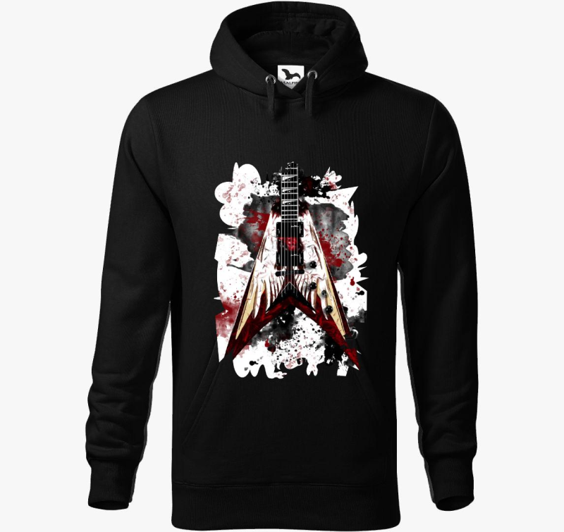 Dave Mustaine gitár kapucnis pulóver