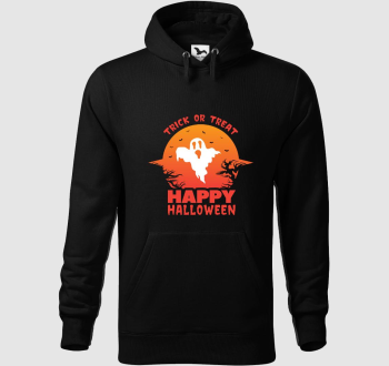 trick or treat happy halloween kapucnis pulóver