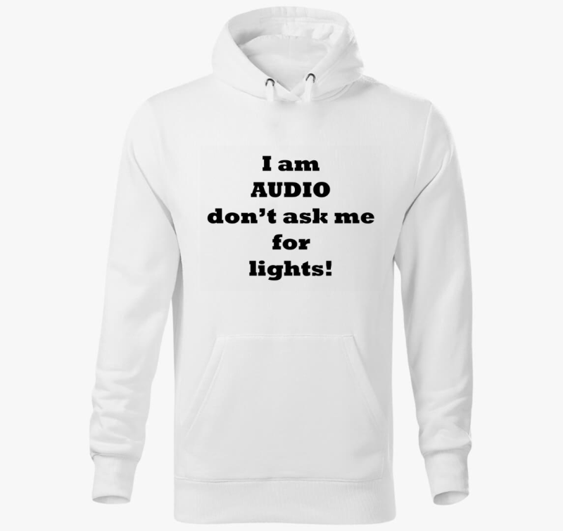 Audio kapucnis pulóver