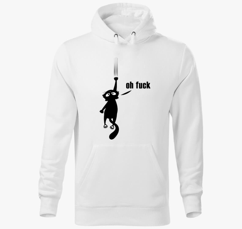 Oh fuck macska kapucnis pulóver