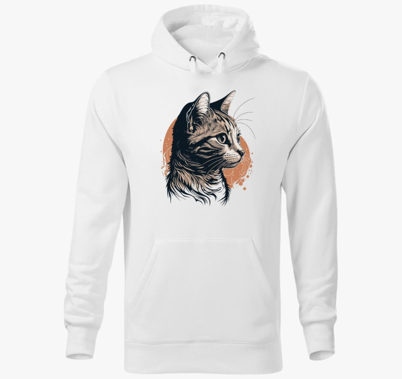 Aranyos cica kapucnis pulóver