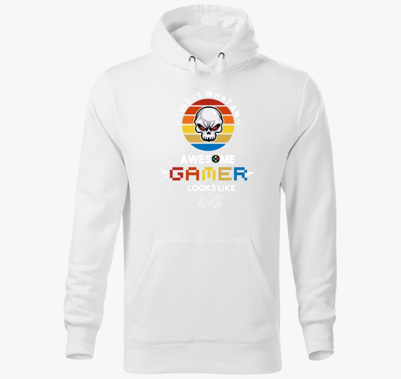 Awesome Gamer kapucnis pulóver