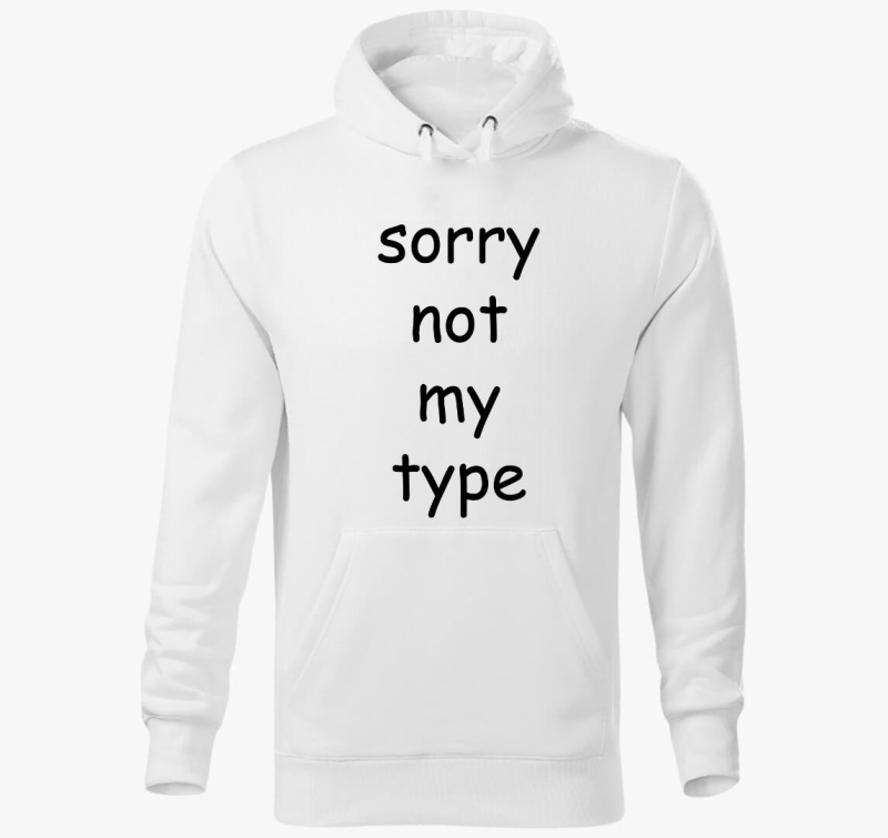 Comic sans type kapucnis pulóver