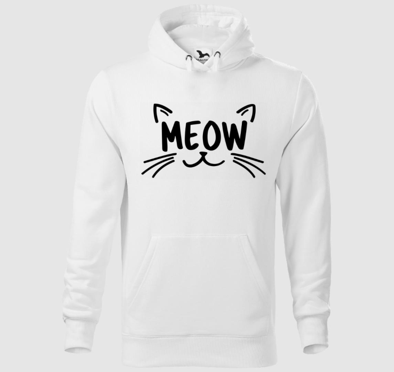 Meow cica kapucnis pulóver