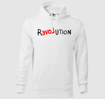 Revolution feliratú kapucnis pulóver