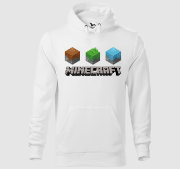 Minecraft feliratos kapucnis pulóver