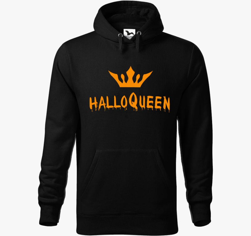 HalloQueen narancssárga  kapucnis pulóver