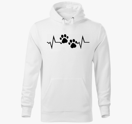 Mancs szeretet kapucnis pulóve...