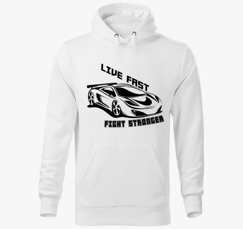 Live fast 3 kapucnis pulóver
