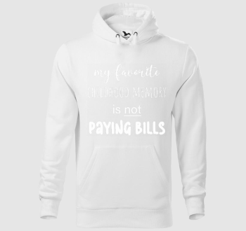 paying bills kapucnis pulóver