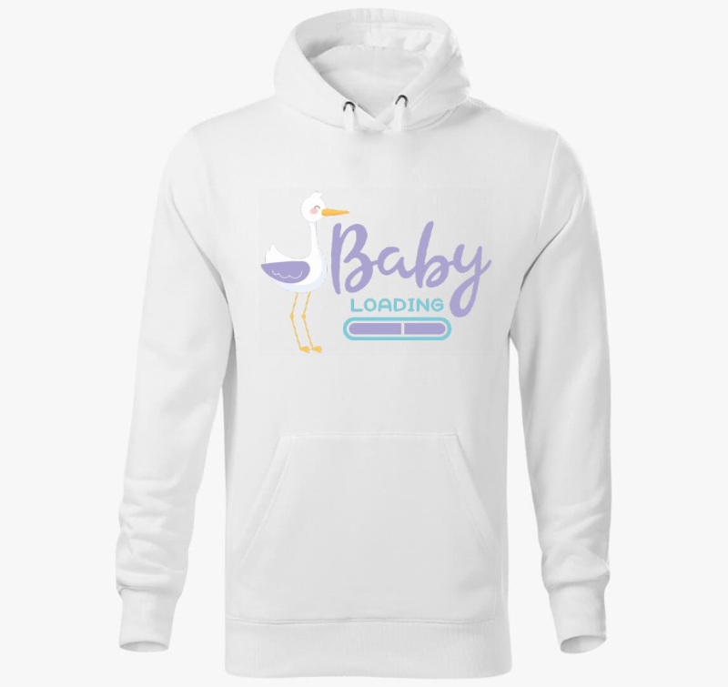 Baby loading gólyás kapucnis pulóver