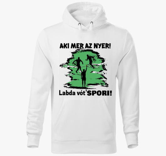 Labda vót spori kapucnis pulóv...