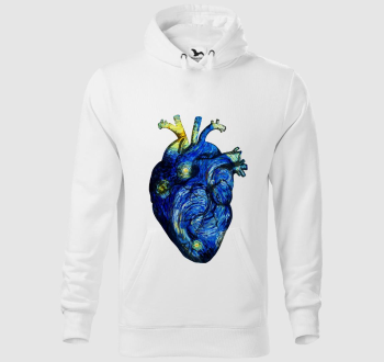 Starry night anatomy heart kapucnis pulóver