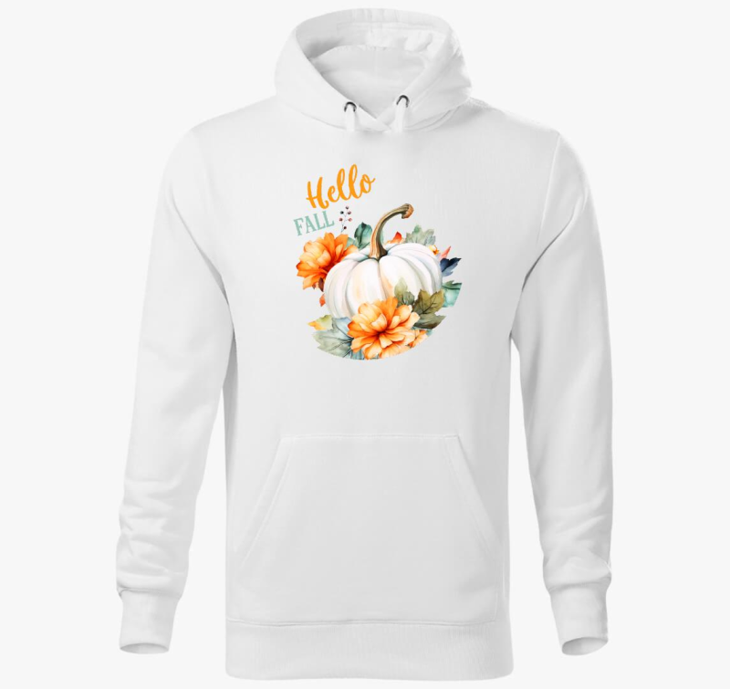 Hello fall pumpkin kapucnis pulóver