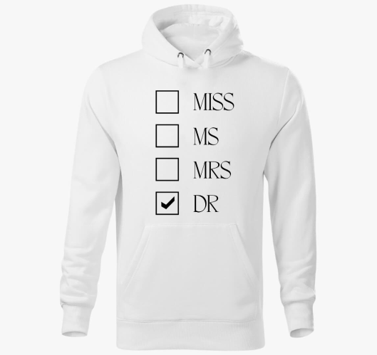 Mrs Dr kapucnis pulóver