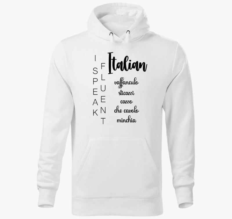 Fluent Italian kapucnis pulóver