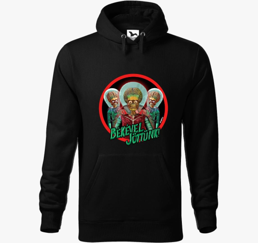 Békével jöttünk! (piros) kapuc...