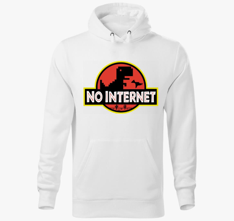No internet kapucnis pulóver