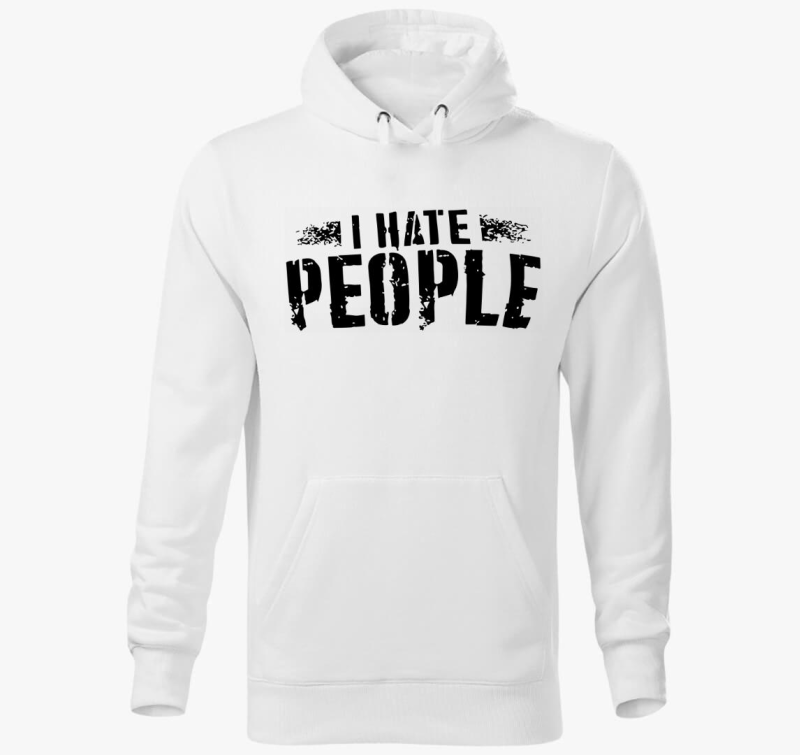 I hate people kapucnis pulóver