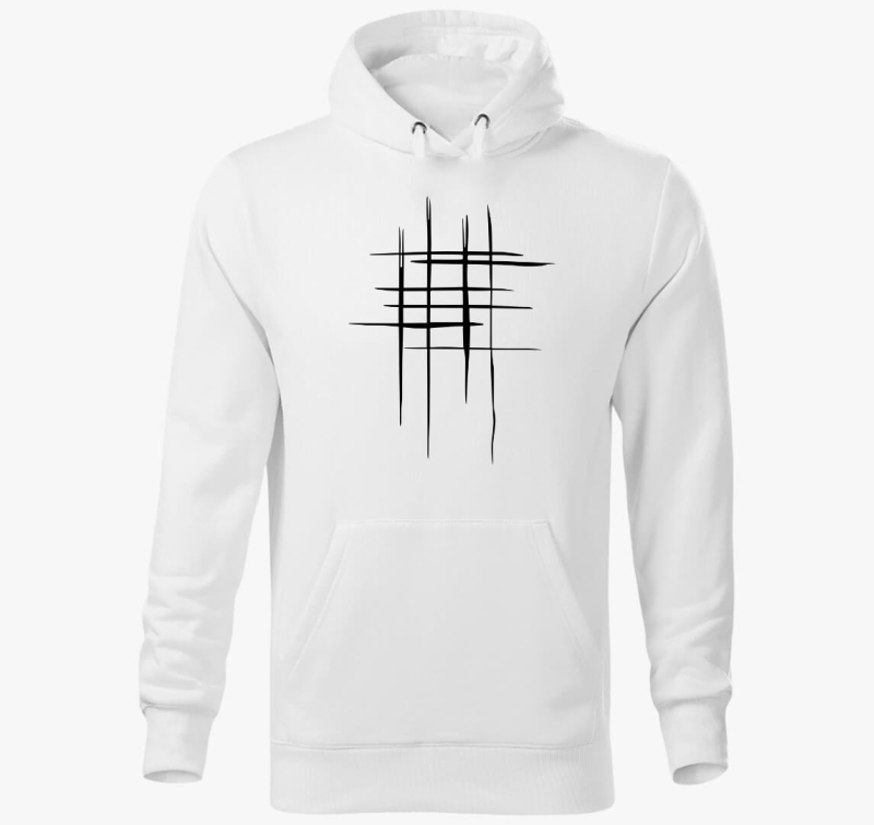 Multi hashtag kapucnis pulóver