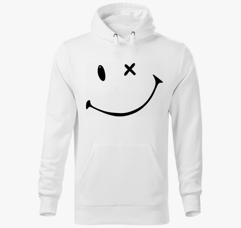 Smiley 3 kapucnis pulóver