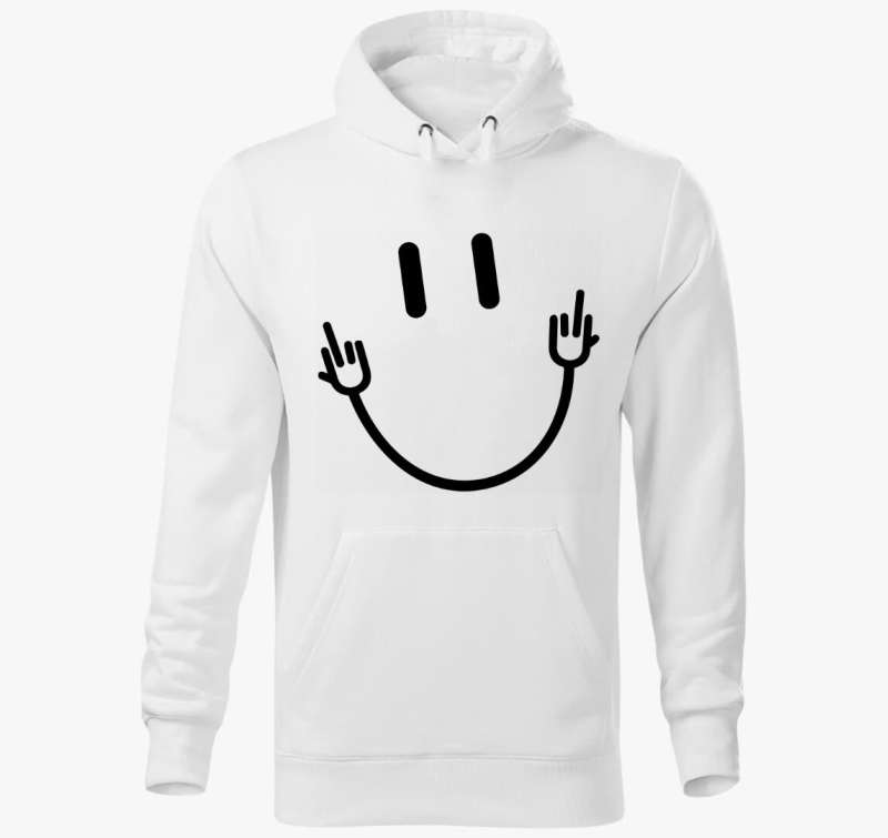 Smiley 4 kapucnis pulóver