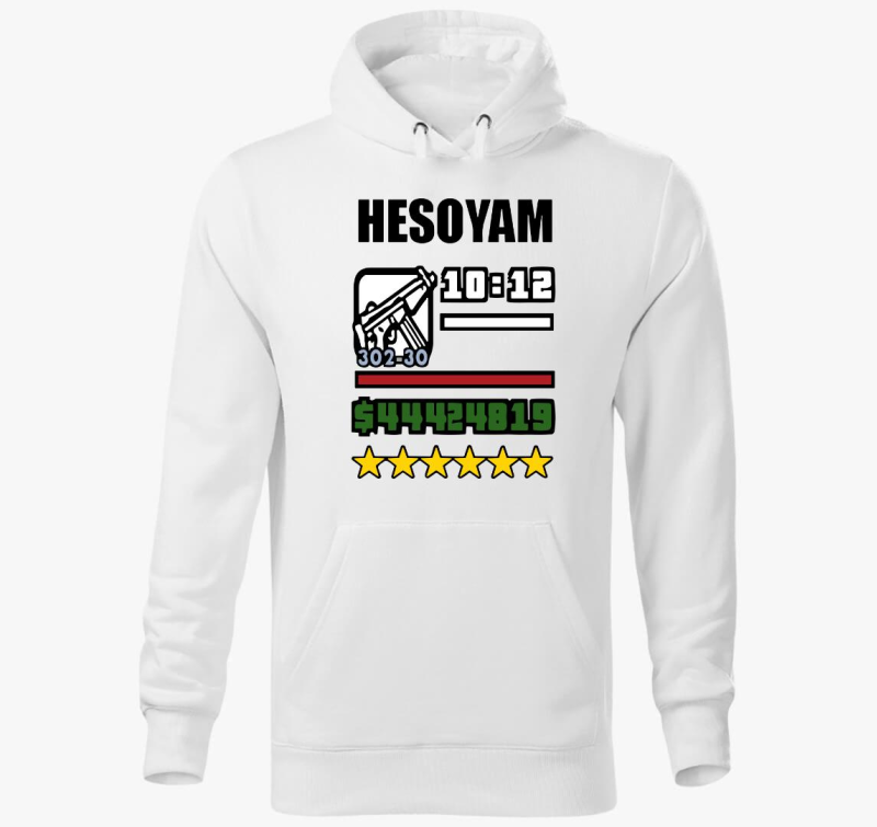 Hesoyam GTA kapucnis pulóver