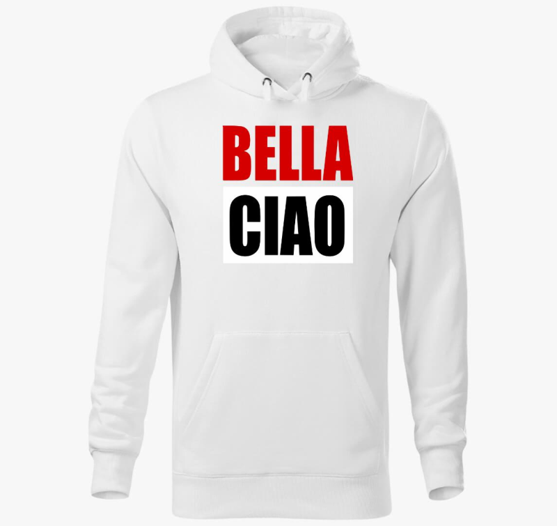 Bella Ciao kapucnis pulóver