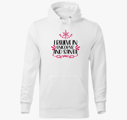 Unicorn santa kapucnis pulóver...