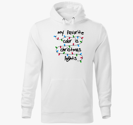 Xmas lights kapucnis pulóver